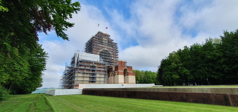 Remembering the fallen of the Battle of the Somme on the Thiepval Memorial