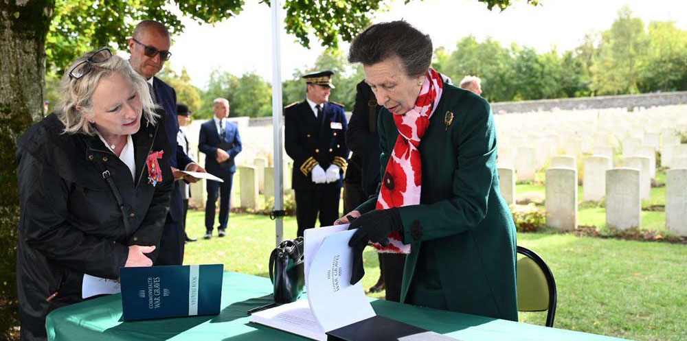 HRH The Princess Royal remembers Scottish fallen in new CWGC cemetery in France