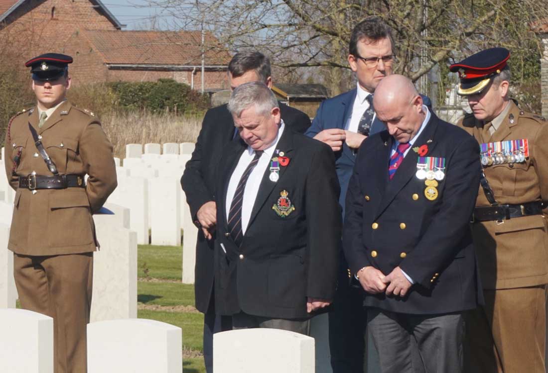 CWGC hosts rededication services for three WW1 soldiers in France