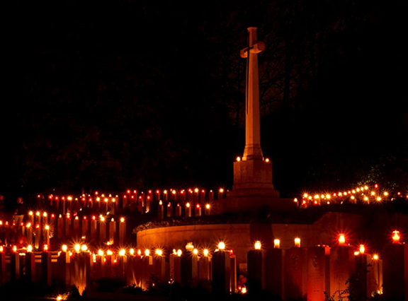 CWGC Memorials & Cemeteries by Night