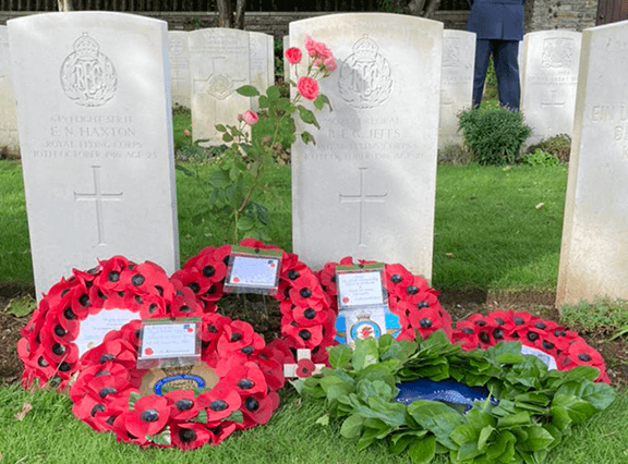 Grave of Royal Flying Corps observer killed in action in the Great War identified