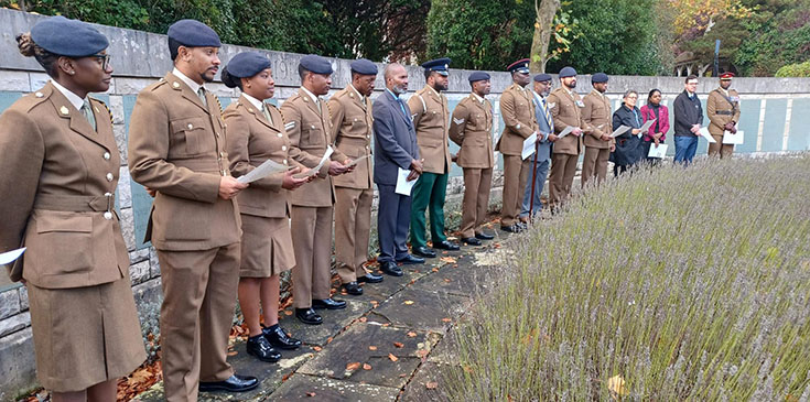 Service at Southampton memorial in honour of Black History Month