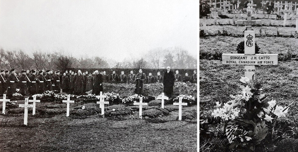 Catto's funeral at Stonefall Cemetery & his grave marker