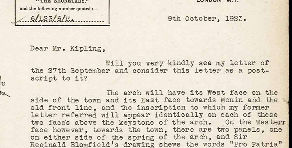 A letter to Rudyard Kipling