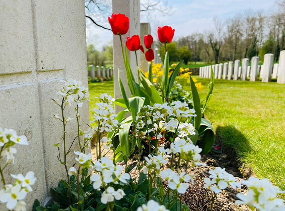 Photos of 5 CWGC Cemeteries in Springtime