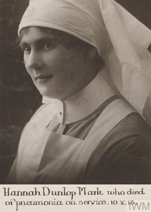 Nurse Hannah Dunlop Mark