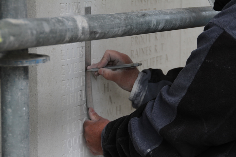 Restoration of the memorial being undertaken