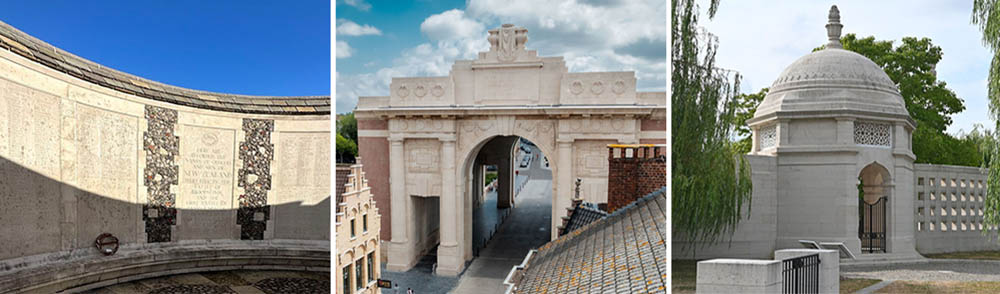 Three CWGC Memorials, Three Approaches to Commemoration
