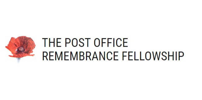 Post Office Remembrance Fellowship logo with red poppy set to the left of the text.
