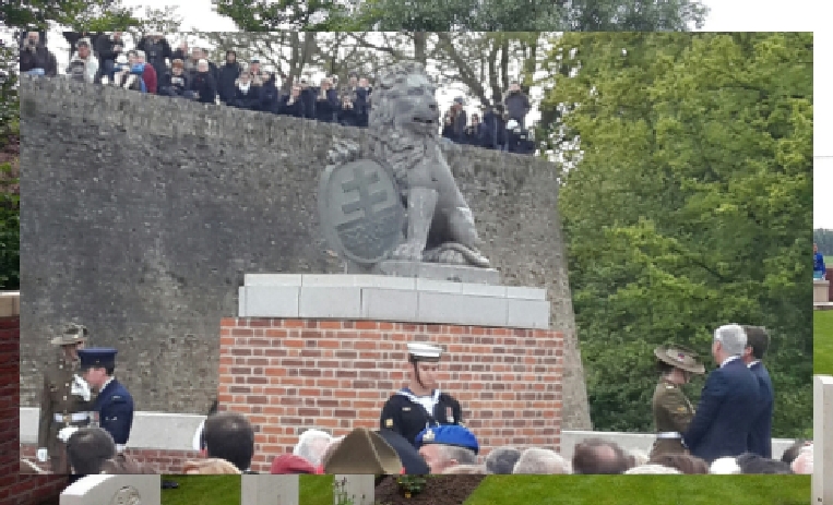 Lions stand proud again at CWGC Menin Gate