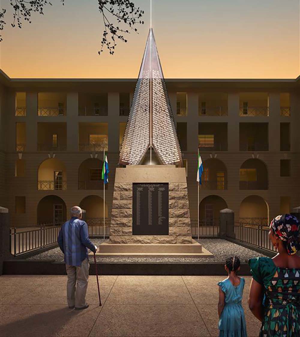 New memorial design by Oshinowo Studio, image ©Hayes Davidson.