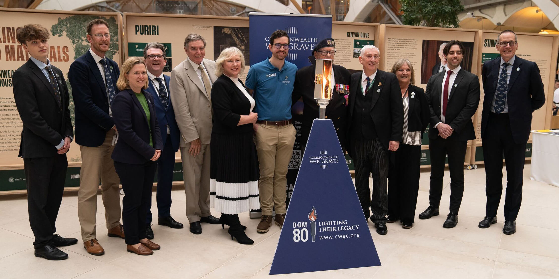 Torch of Commemoration visits the UK Parliament