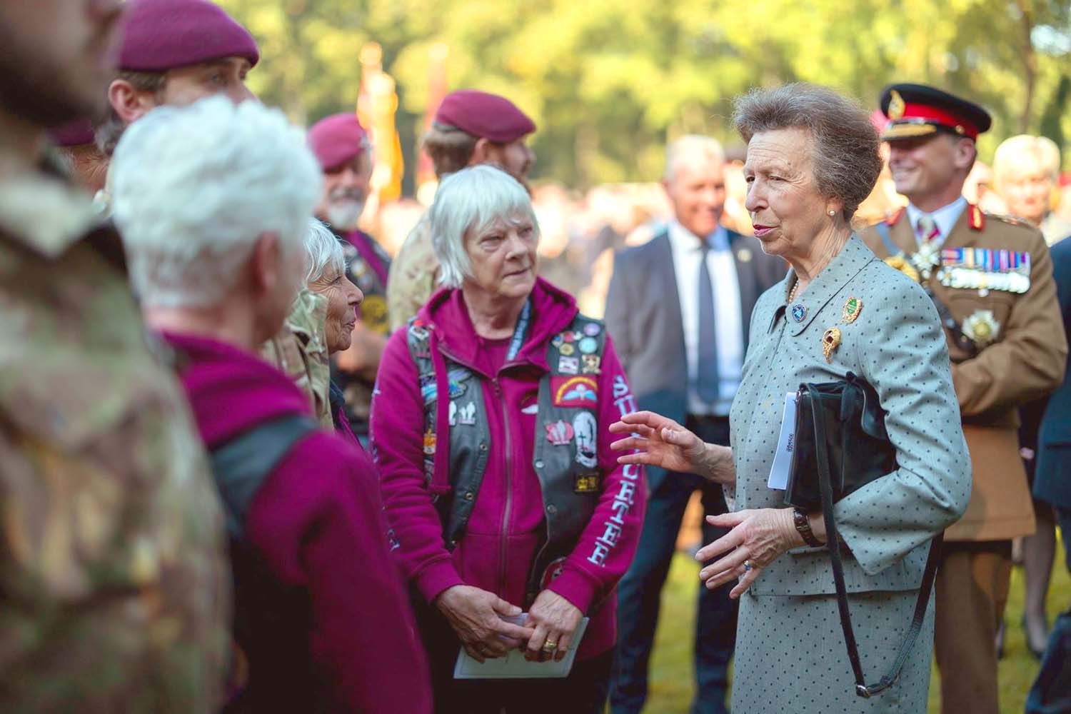 HRH The Princess Royal honours the fallen of Arnhem