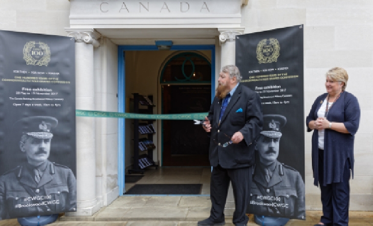 Brian Blessed OBE opens CWGC's centenary exhibition