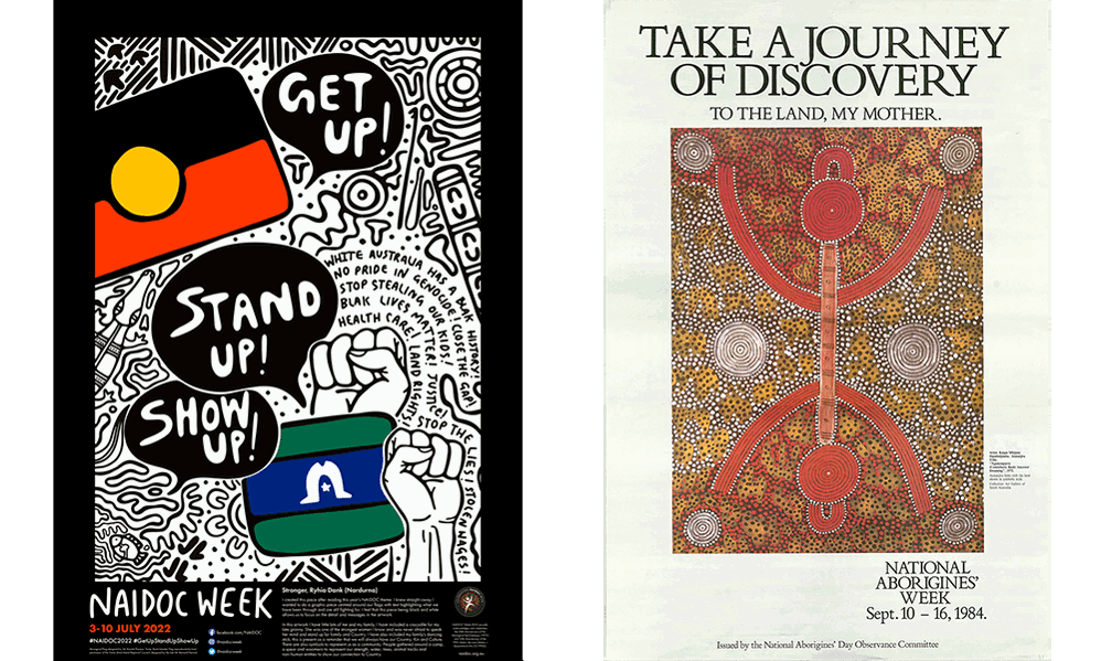 NAIDOC Posters 2022 and 1984