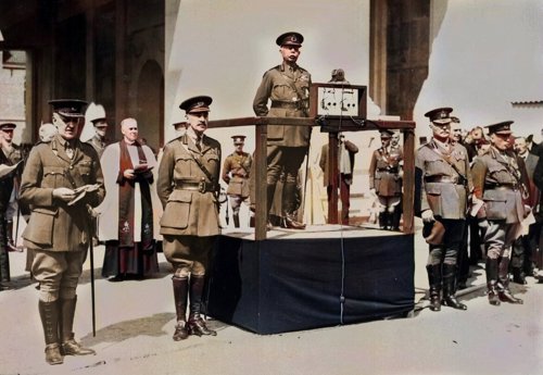 Ceremony outside the Menin Gate