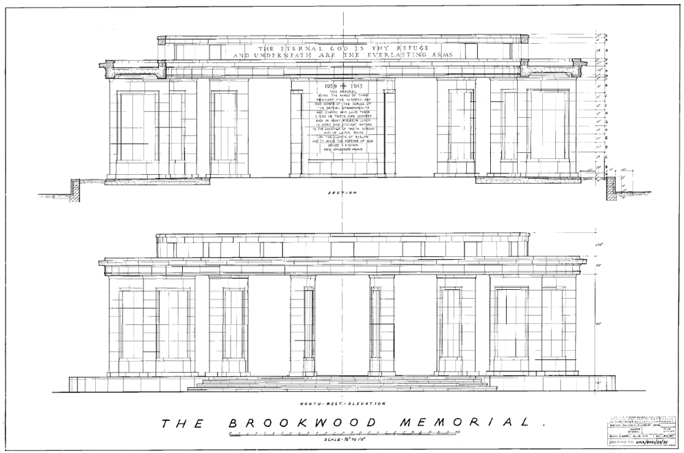 Drawings of Brookwood Memorial