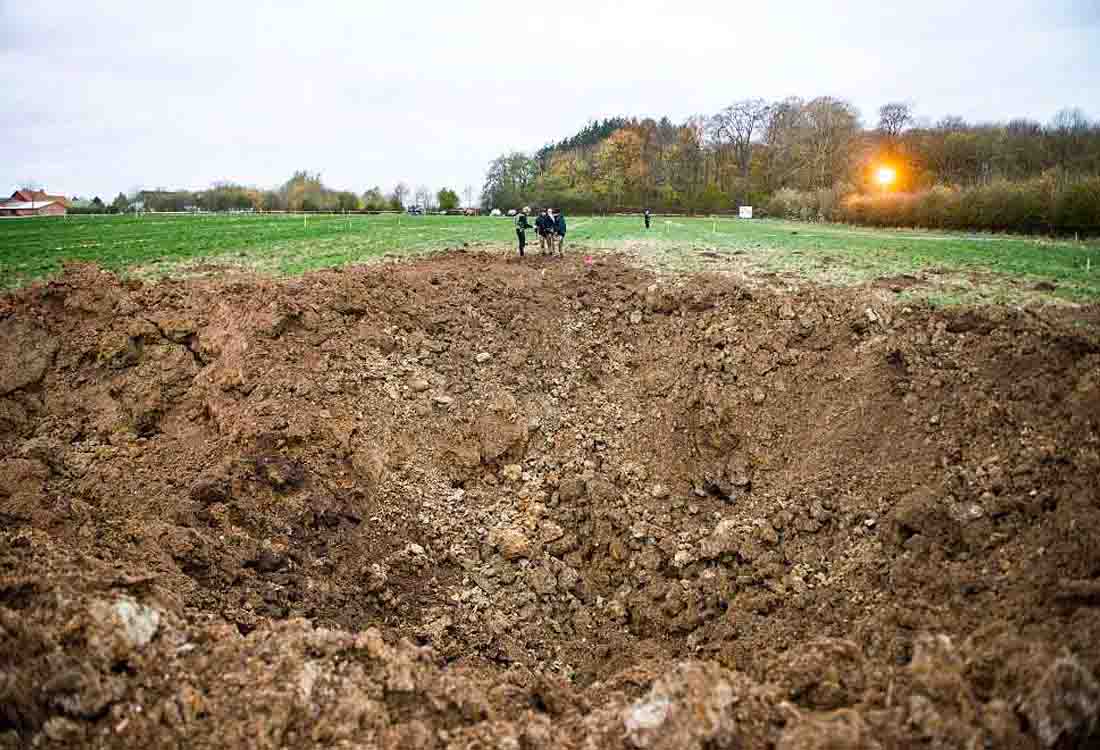 Controlled explosion used to dispose of bombs found at Danish Halifax crash site