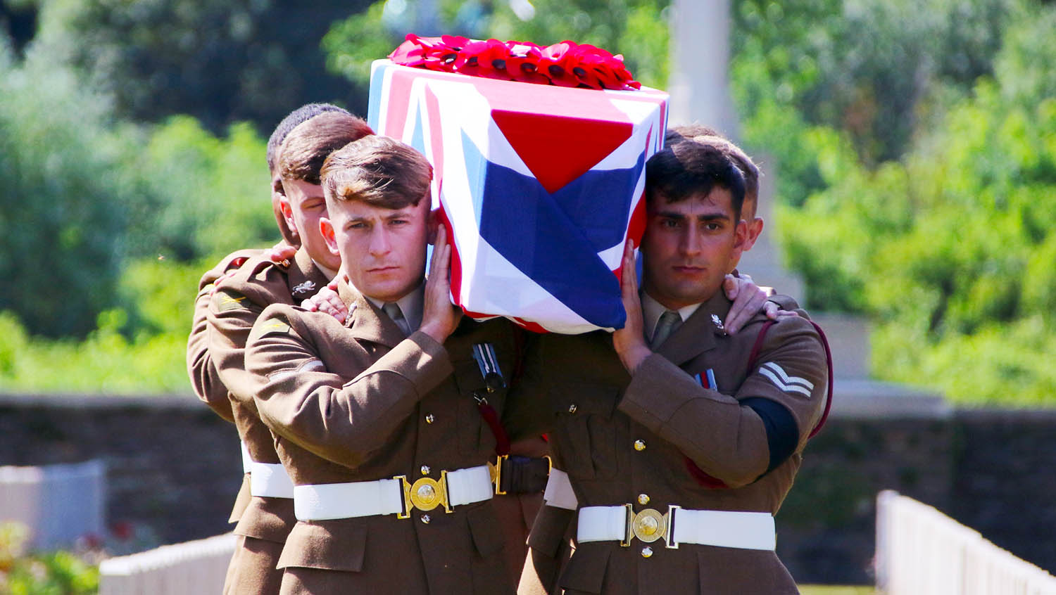 Three Great War British soldiers have been buried in France