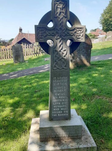 Headstone of Captain James Robert Ewing