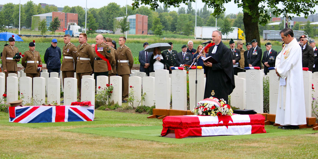 Seven soldiers of The Great War finally laid to rest during joint military burial