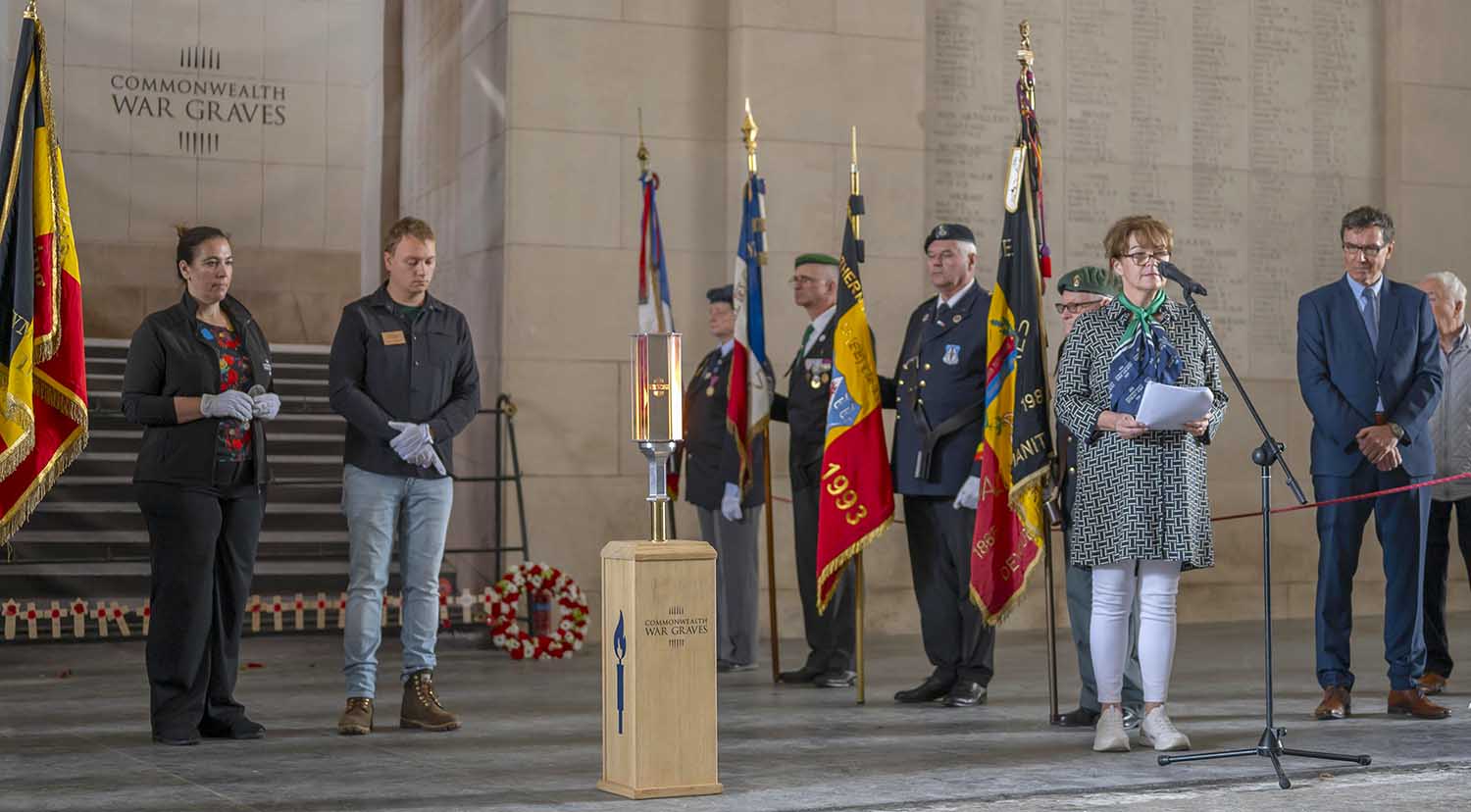 CWGC Torch of Commemoration Ceremony held at the Menin Gate